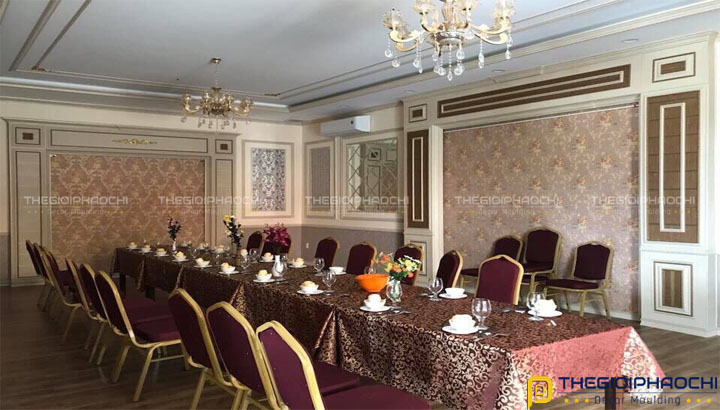 Thi Công Phào Chỉ Nhựa Hàn Quốc Nhà Hàng Lam Viên Biên Hòa